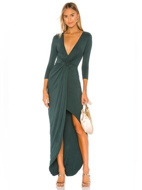 Friends and Lovers Sundance Maxi Dress in Everglade Green